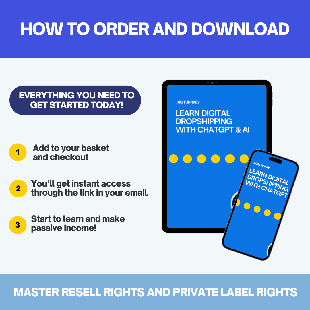 Learn Digital Dropshipping With Chatgpt & Ai (Ebook)